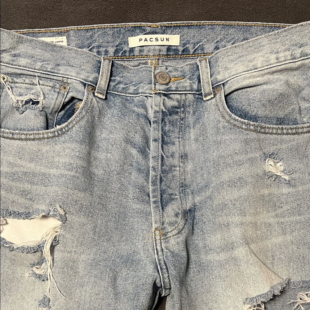 PacSun Light Blue Ripped Skinny Jeans